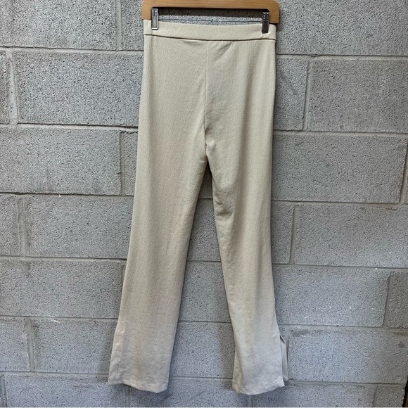 Zara Cream Stretch Pants - Picture 6 of 7